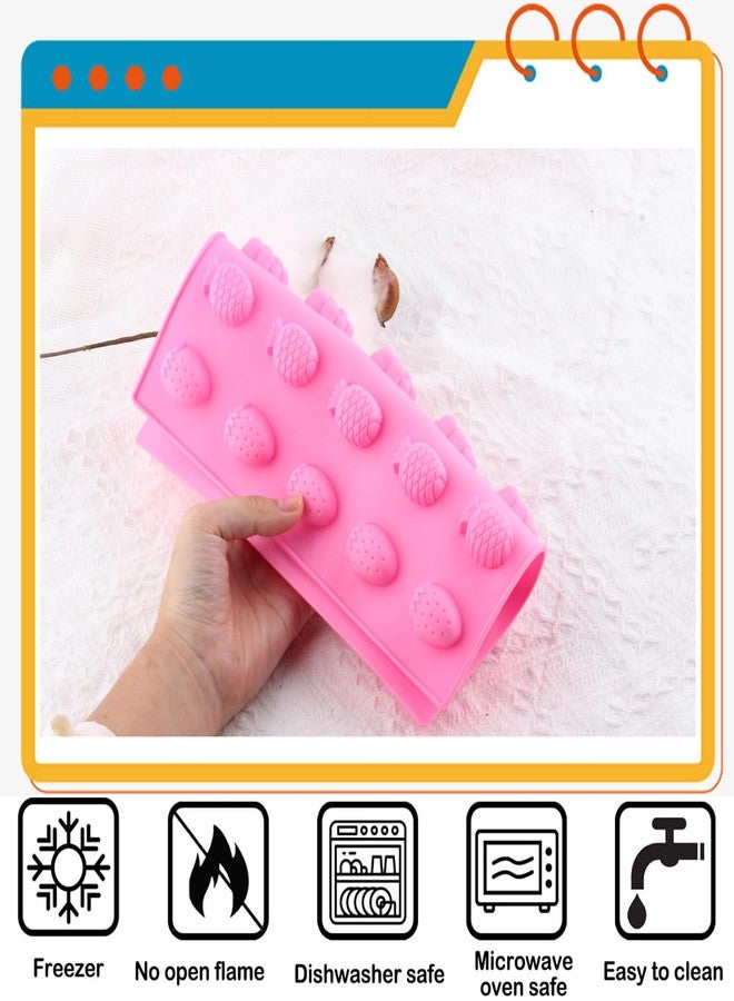 YIMINGMOLD قالب سيليكون واحد من YIMINGMOLD على شكل فاكهة، فراولة، أناناس، عنب، موز، تفاح، لصنع الحلوى المطاطية - Image 3