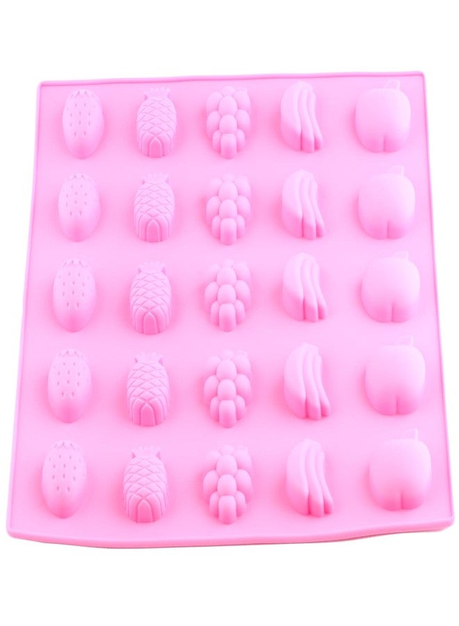 YIMINGMOLD قالب سيليكون واحد من YIMINGMOLD على شكل فاكهة، فراولة، أناناس، عنب، موز، تفاح، لصنع الحلوى المطاطية - Image 5