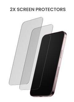 TinyMoose 2 Piece Ultra High Clarity Tempered Glass Screen Protector for iPhone 15  - Image 2