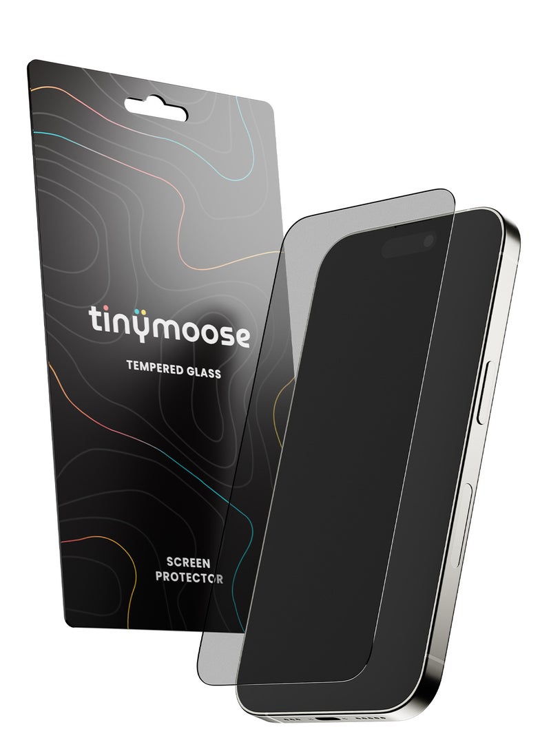 TinyMoose 2 Piece Ultra High Clarity Tempered Glass Screen Protector for iPhone 15 - Image 1