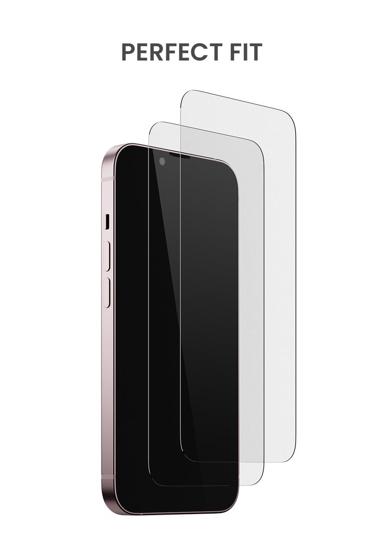 TinyMoose 2 Piece Ultra High Clarity Tempered Glass Screen Protector for iPhone 15 - Image 5