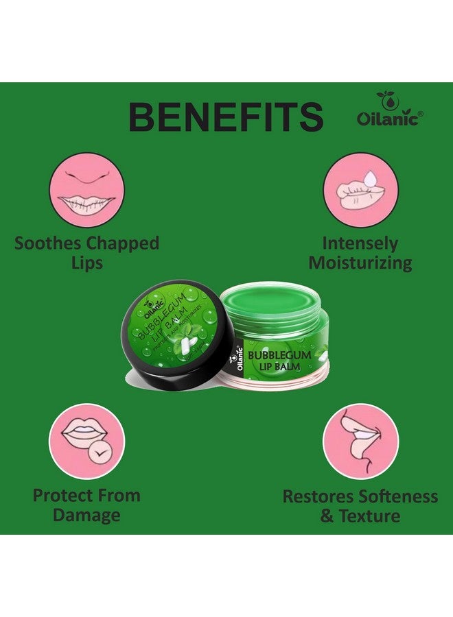Oilanic Bubblegum Lip Balm for Soft and Nourished Lips (Pack of 2, Each 15 gram)|Deep Moisturizing Lip Care with Refreshing Bubblegum Flavor Natural Lip Balm for Dry and Chapped Lips, for Men & Women - Image 2