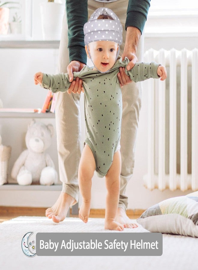Umtiti Baby Adjustable Helmet, Lightweight and Soft.Great for Baby Learning to Walk and Crawl.Gray Star - Image 4