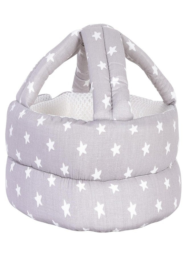Umtiti Baby Adjustable Helmet, Lightweight and Soft.Great for Baby Learning to Walk and Crawl.Gray Star - Image 1