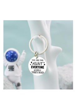 SYOSI Aunt Gifts Keychain Gift For Aunt Best Auntie Ever Gifts Aunt Presents From Niece Nephew Birthday GIft For Aunt Best Aunt GIfts Keyring Jewelry  - Image 4