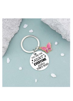 SYOSI Aunt Gifts Keychain Gift For Aunt Best Auntie Ever Gifts Aunt Presents From Niece Nephew Birthday GIft For Aunt Best Aunt GIfts Keyring Jewelry  - Image 5