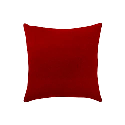 AIRWILL Cotton Themed Cushion Covers for Cushions & Pillows (Red & White, Pack of 5) - Image 3