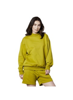 Adidas Adidas One Fl Crew Green Basketball Sweatshirts For Unisex Xs  - Image 3