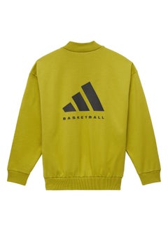 Adidas Adidas One Fl Crew Green Basketball Sweatshirts For Unisex Xs  - Image 2
