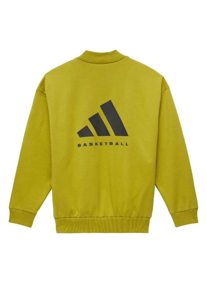 adidas Originals Adidas One Fl Crew Green Basketball Sweatshirts For Unisex Xs
