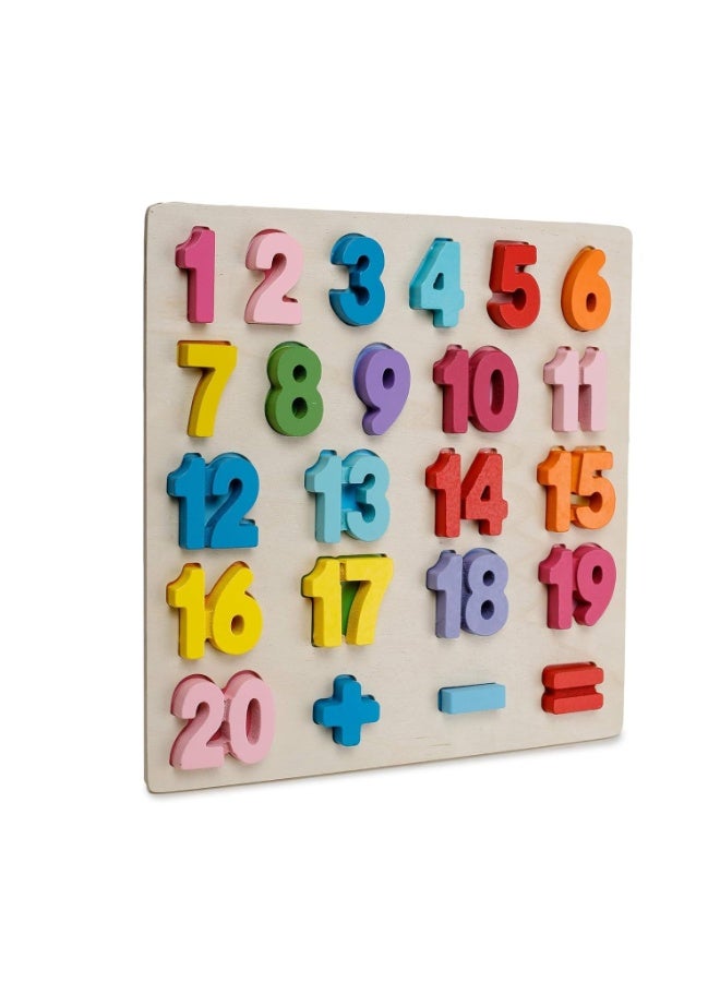 ترينزو لوحة أحجية خشبية للأرقام – لعبة تعليمية للعد من 0 إلى 20 - Image 2