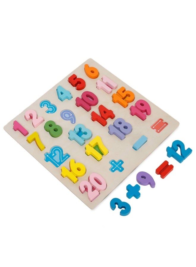 ترينزو لوحة أحجية خشبية للأرقام – لعبة تعليمية للعد من 0 إلى 20 - Image 3