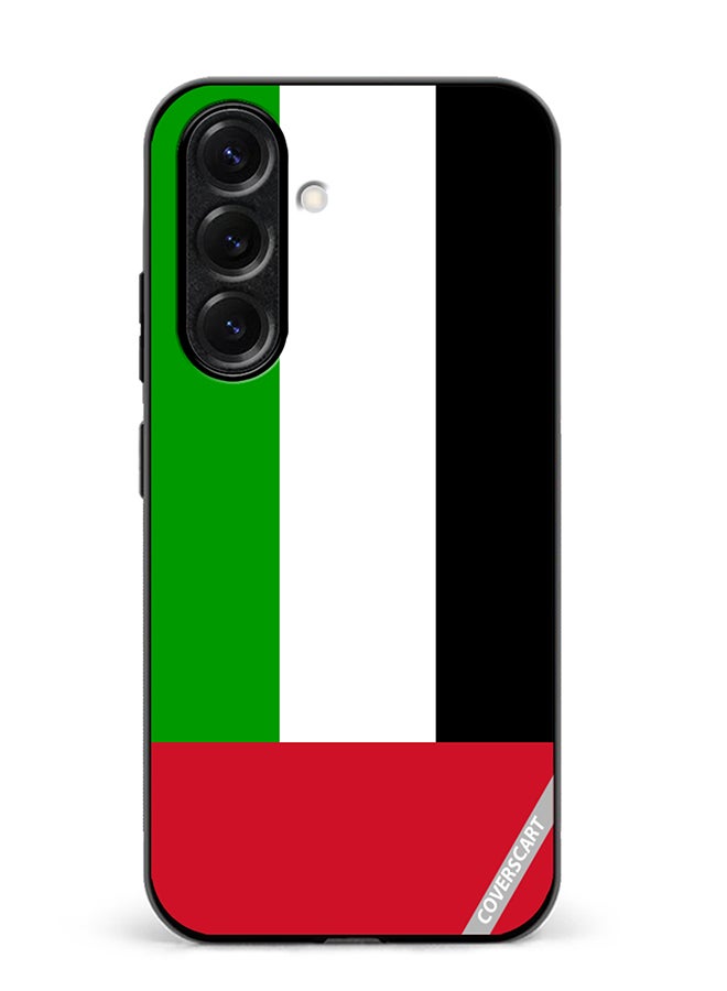 Protective Case Cover For Samsung Galaxy A56 Uae Flag Design Multicolour