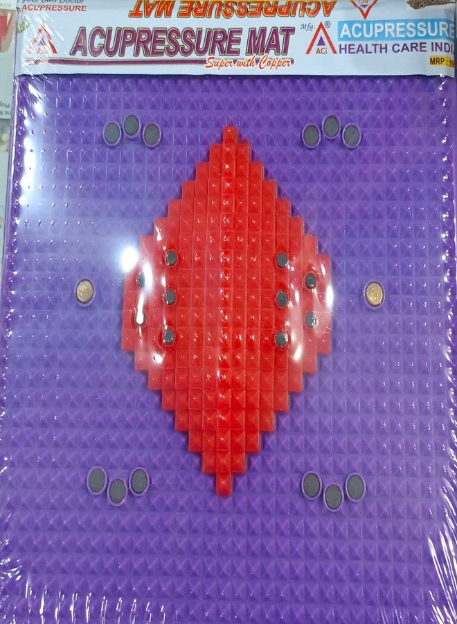 ACI Acupressure India ACi Acupressure Mat Reflexology Magnetic Pyramidal Therapy Energy for Pain Relief - Image 3