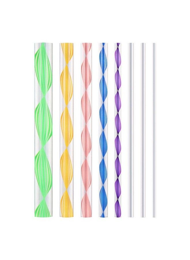 SUPVOX 8Pcs Dotting Rods Acrylic Twist Sticks Wax Pencil Manicure Nail Art Tool  - Image 2