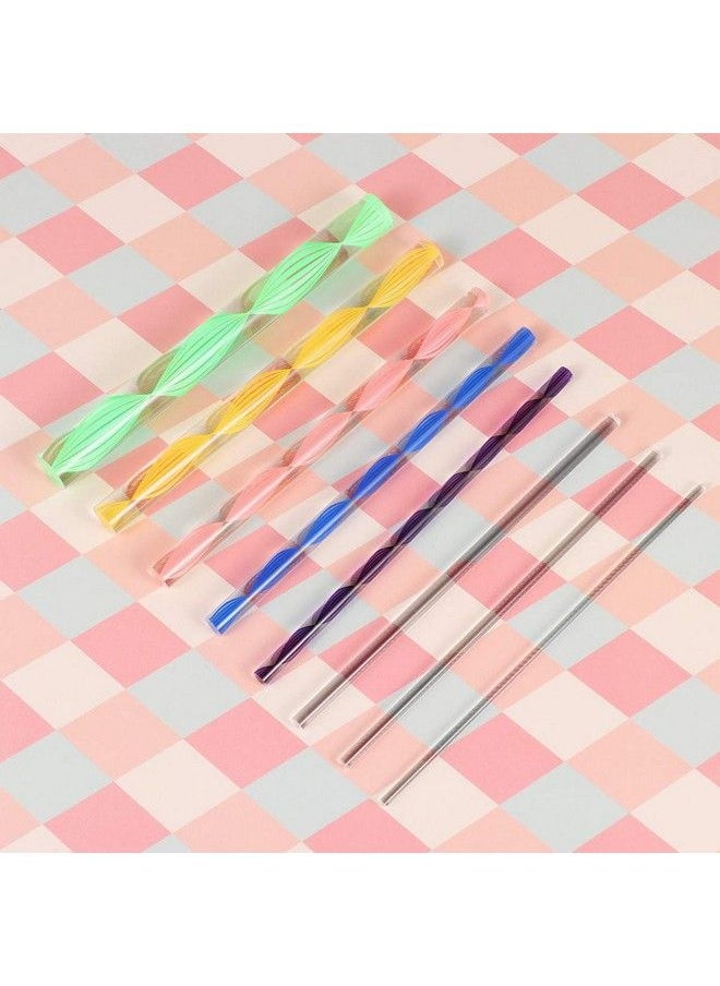 SUPVOX 8Pcs Dotting Rods Acrylic Twist Sticks Wax Pencil Manicure Nail Art Tool  - Image 4