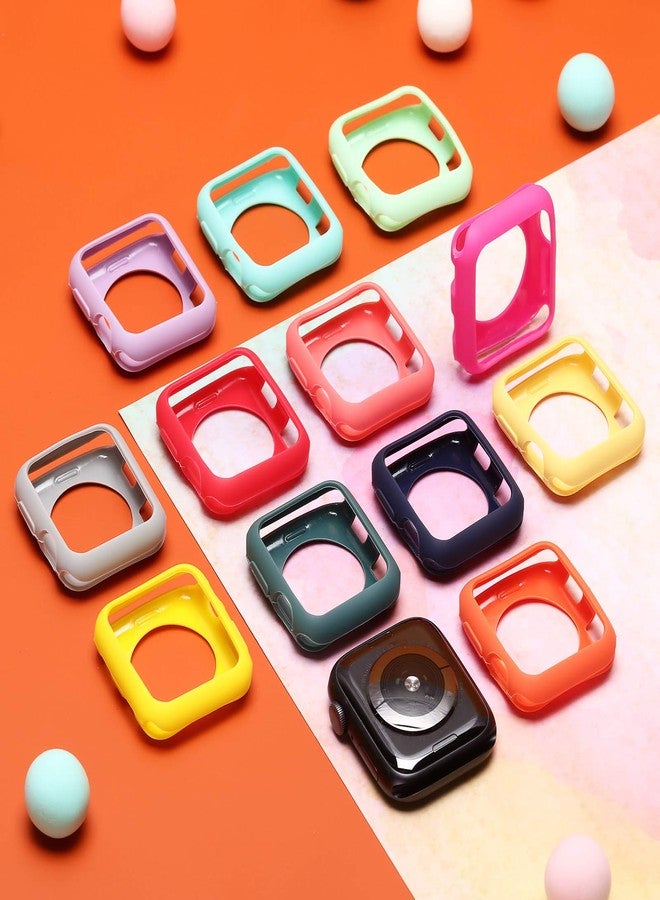 Weewooday 16 Pieces Soft TPU Protective Watch Case Anti-Scratch Silicone Protector Soft Flexible TPU Thin Lightweight Bumper Cover for Smartwatch Series(40 mm) - Image 5