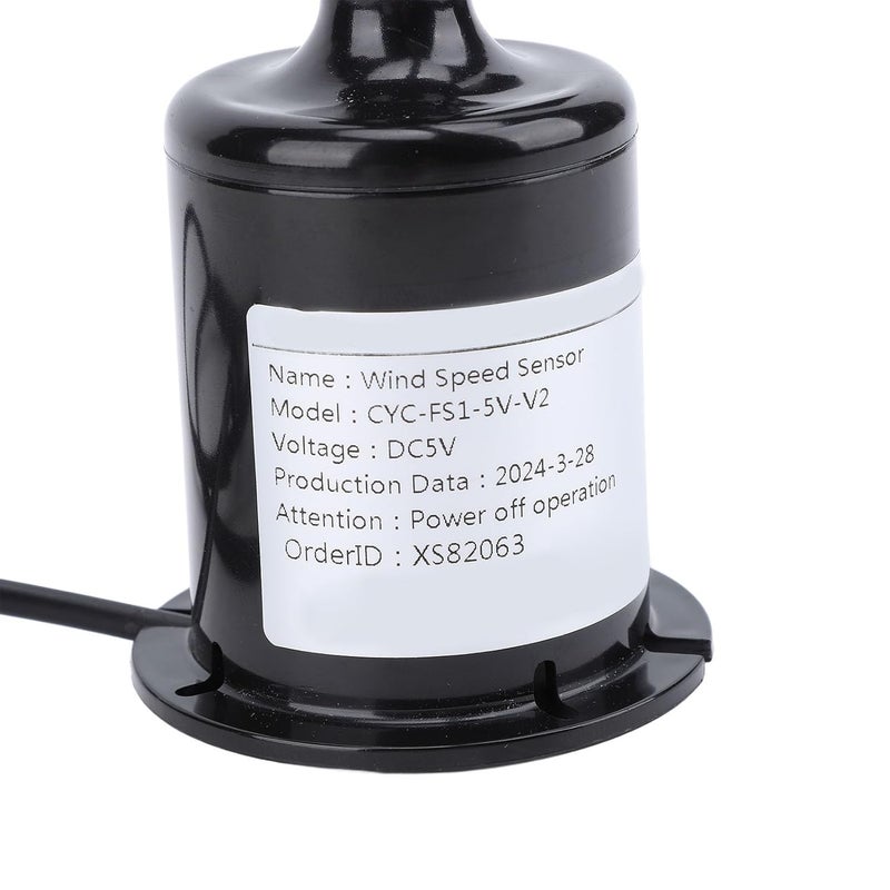 High Accuracy 5V Wind Speed Sensor Anemometer with 2 62ft Cable for Meteorology Outdoor Use - Image 3