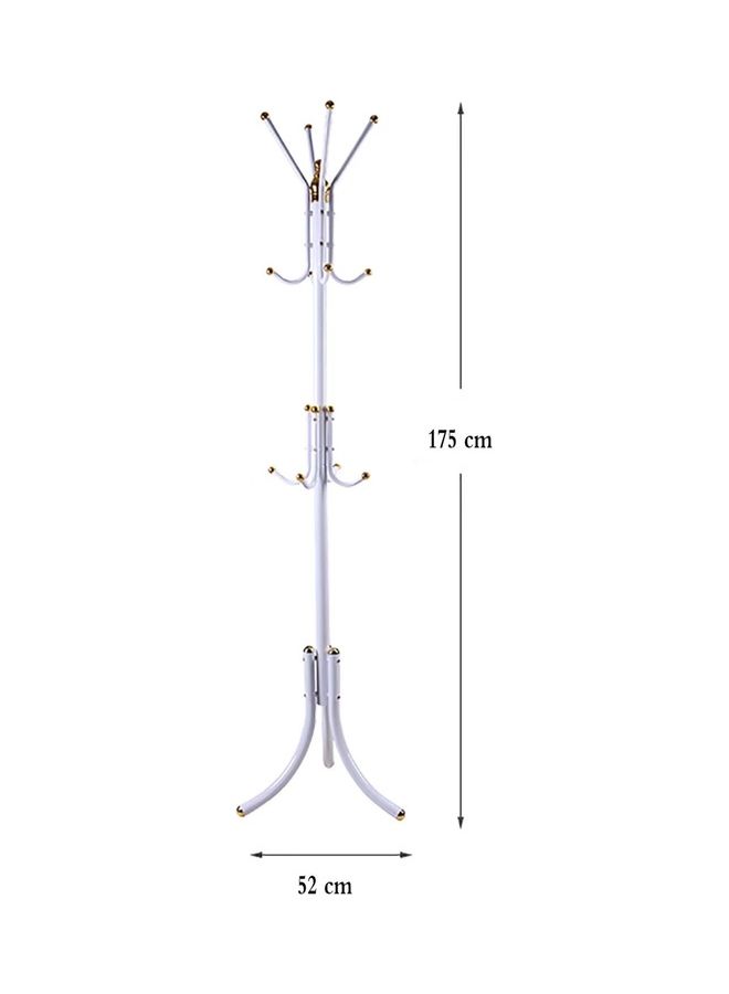 فالبرو حامل تعليق معاطف معدني قائم بذاته أبيض 72x20x8.5سم - Image 2