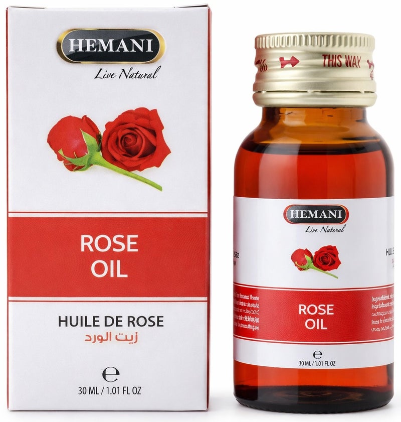 Hemani Rose Oil 30ml Pack of 3 | Natural Rose Oil for Skin, Hair & Massage | Multi-Purpose Aromatic Oil - Image 2