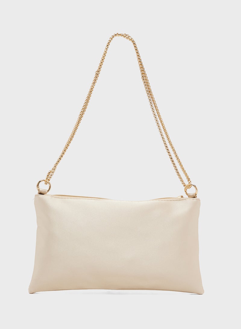 Ginger Gold Sparkle Embellished Shoulder Bag - Image 2