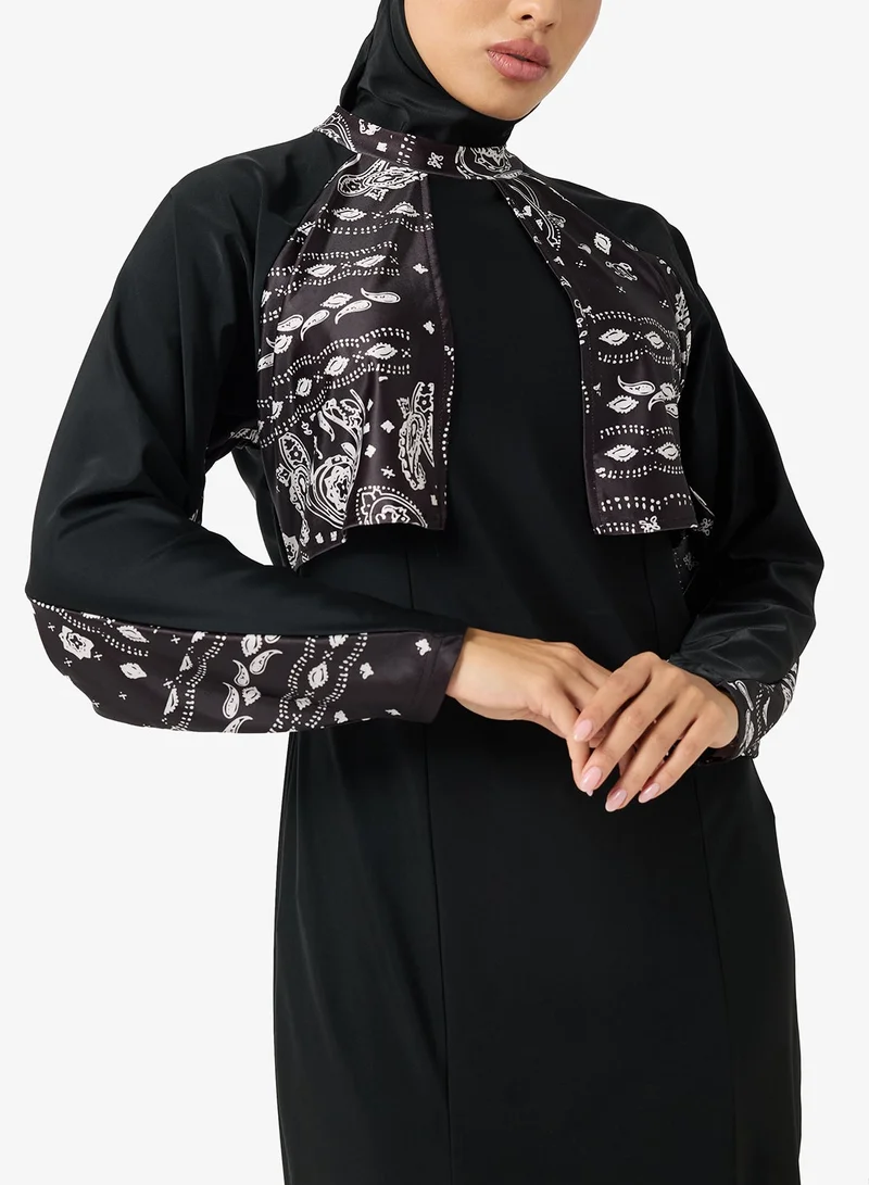 Khizana  Printed Burkini Longline Swimwear Set for Women | Best Price UAE