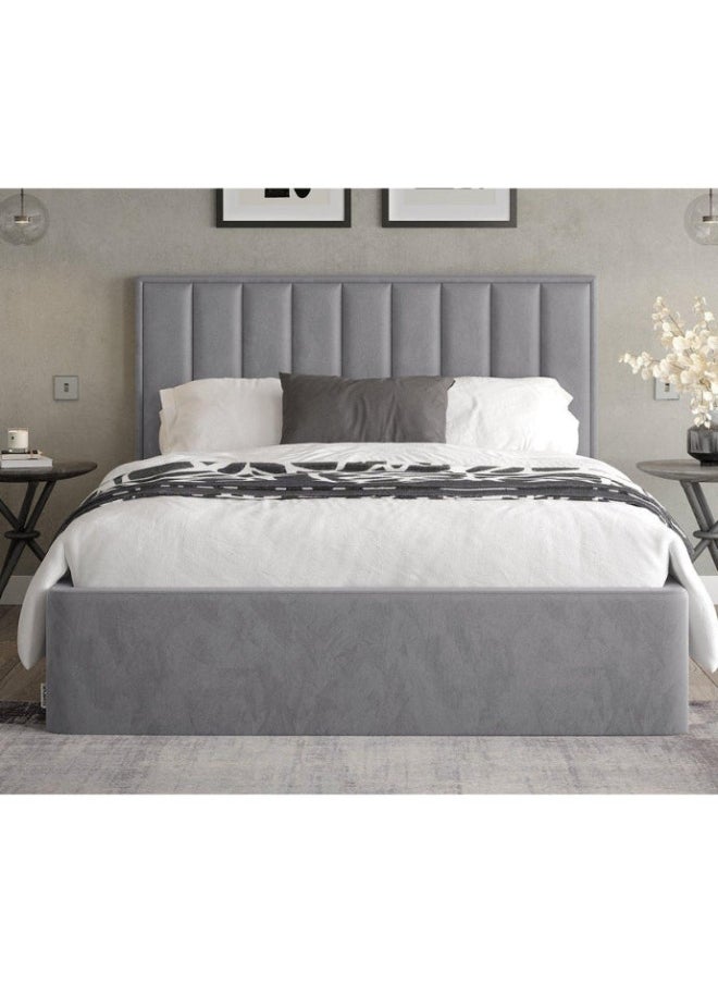 Soothe Snooze Upholstered Twin Size ( 120 X 200 ) Grey Color Bed - pzsku/Z58899177D17EF0C1387EZ/45/_/1730124403/4766cf9c-d96a-482b-83b1-91a141121fe0