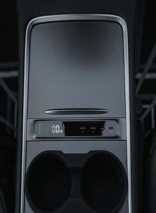 VION Model 3/Y Center Console Hub (Real-time Charging Data) - Fits 2024-2021 Model Y, 2023-2021 Model 3 - Display Turns on When Charging. - Image 4