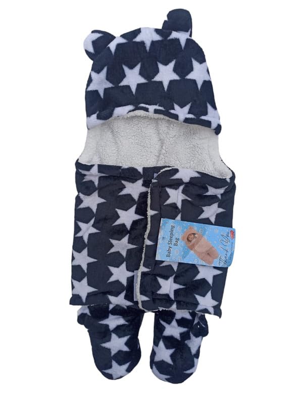THE MODERN TREND THE MODERN TREND Youngster Blanket for Newborn Baby Hoodie Supersoft Wearable Wrapper for Baby Sleeping Bag for Baby Boys Girls - Image 2