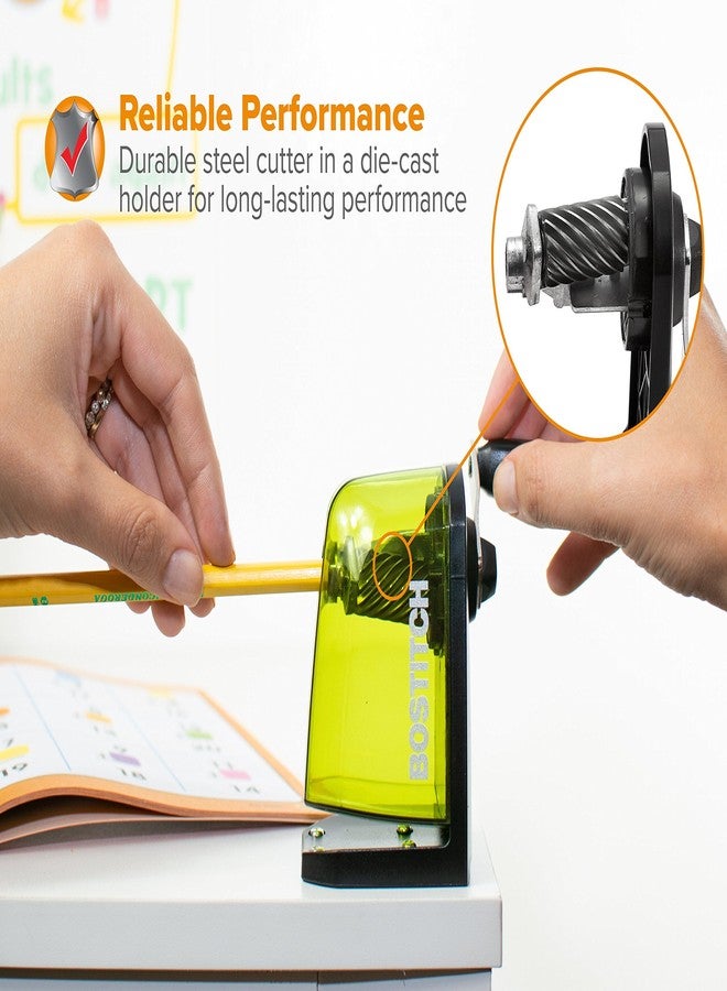 Bostitch Office Multi-Mount Manual Pencil Sharpener, Vacuum Mount or Screw Mount, Green (MPS2-GRN) (MPS2-Green) - Image 5