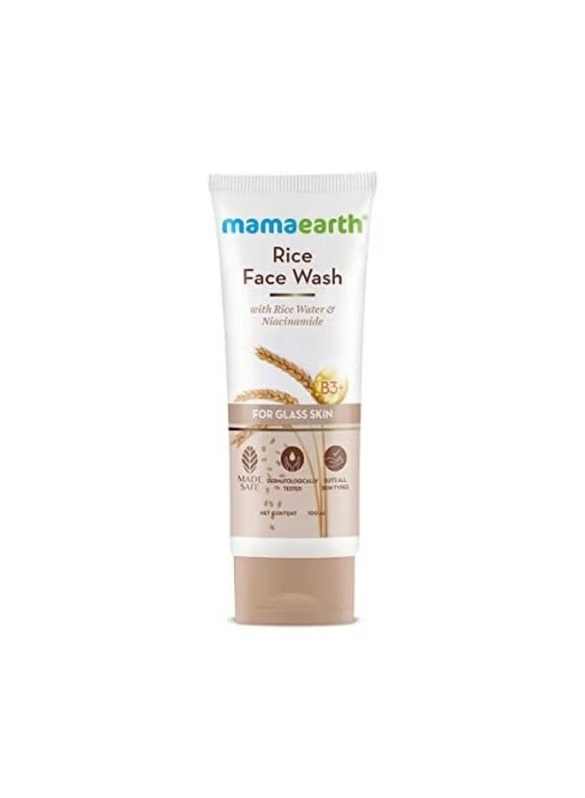 Rice Face Wash With Rice Water & Niacinamide For Glass Skin 100 Ml