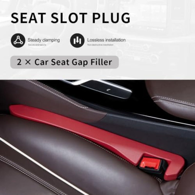 2PCS Car Seat Gap Filler, Flexible Seat Gap Organizer Between Seats for Tightly Filling Seat Gaps, Universal Car Side Seat Gap Filler Interior Car Accessories for Women and  Men - Image 3