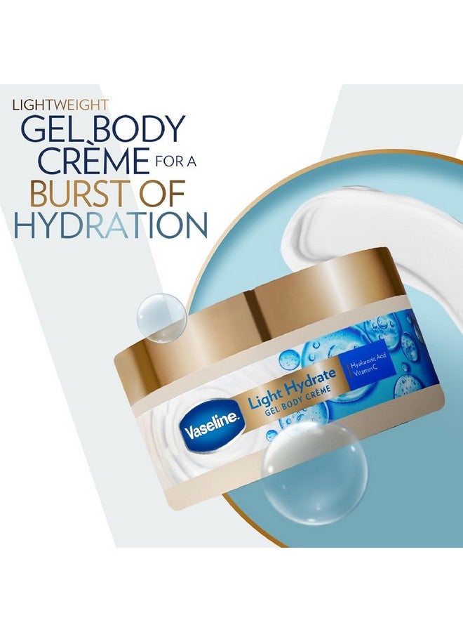 Vaseline Light Hydrate Gel Body Creme 180 G. Hyaluronic Acid & Vitamin C For Hydrated Radiant Skin - Image 3