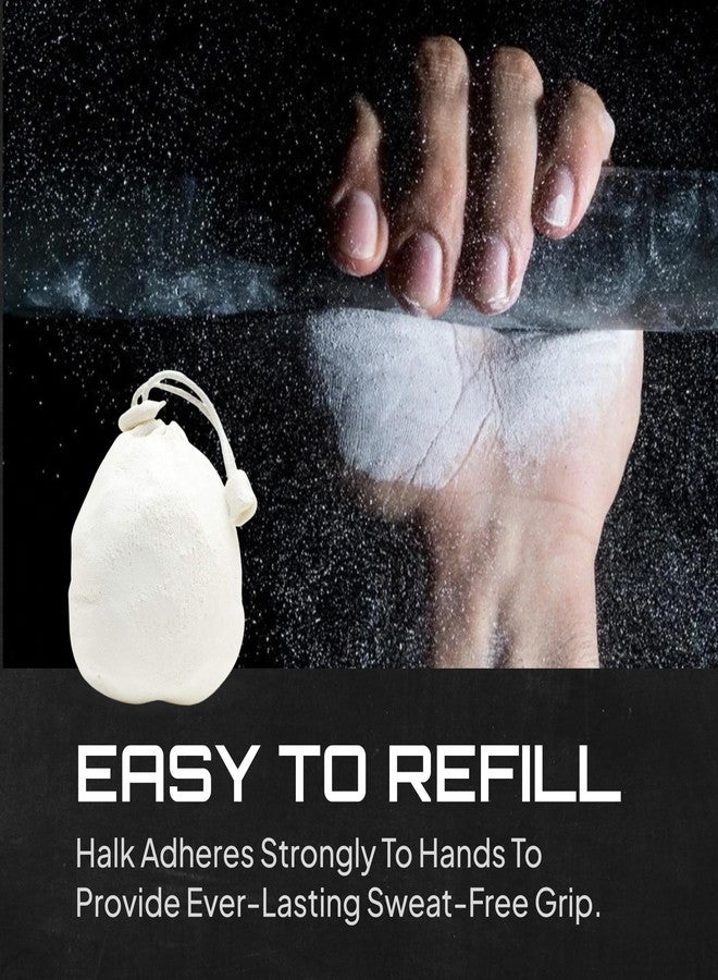 Beasty Chalk - Chalk Ball, 80 gram - Premium Gym Chalk in Refillable Sock - Non Toxic - Great for Climbing, Gymnastics, Weightlifting, Crossfit, Pool, Training - Image 4