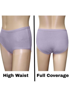 Love Bell Premium Cotton Four-way stretch Panties - MULTIPACK - Regular and Plus Sizes - Classic Briefs for Women (UAE/KSA, Alpha, XL, Regular, Regular, Light Shades - 6 Pcs Pack)  - Image 3