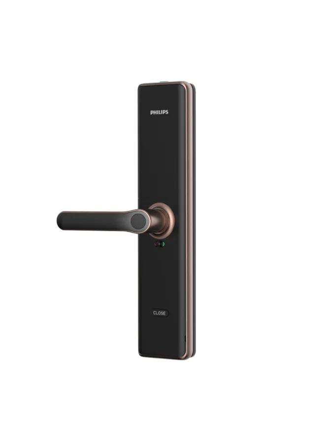 فيليبس قفل باب ذكي لحماية فائقة بتصميم أنيق نحاسي وأسود 60 ملم 7300-5HB-CO-60