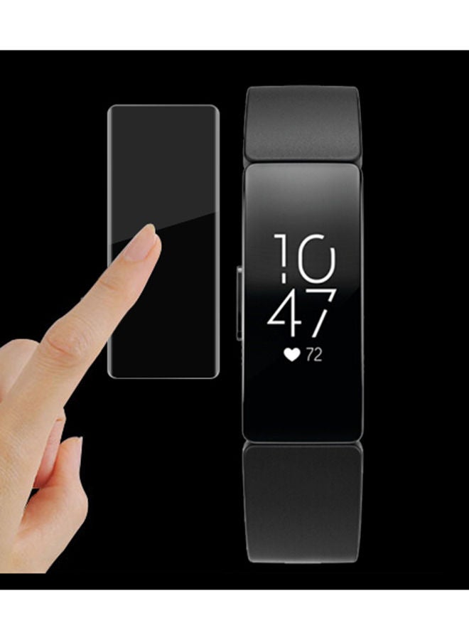 NIBEMINENT 3-Piece Soft Ultra Thin Anti Shock Screen Protector For Fitbit Inspire HR Clear - Image 2