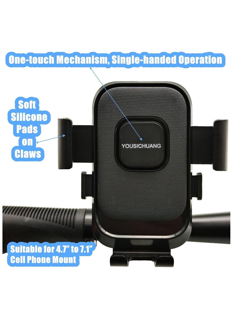 YOUSICHUANG YOUSICHUANG LW-Q3 Bicycle & Motorcycle Phone Holder – Handlebar Mount – Gravity Lock – 360° Rotation – One-Hand Operation – Universal Fit for 4.5–7 Inch Phones – Anti-Slip & Shockproof Design. - Image 5