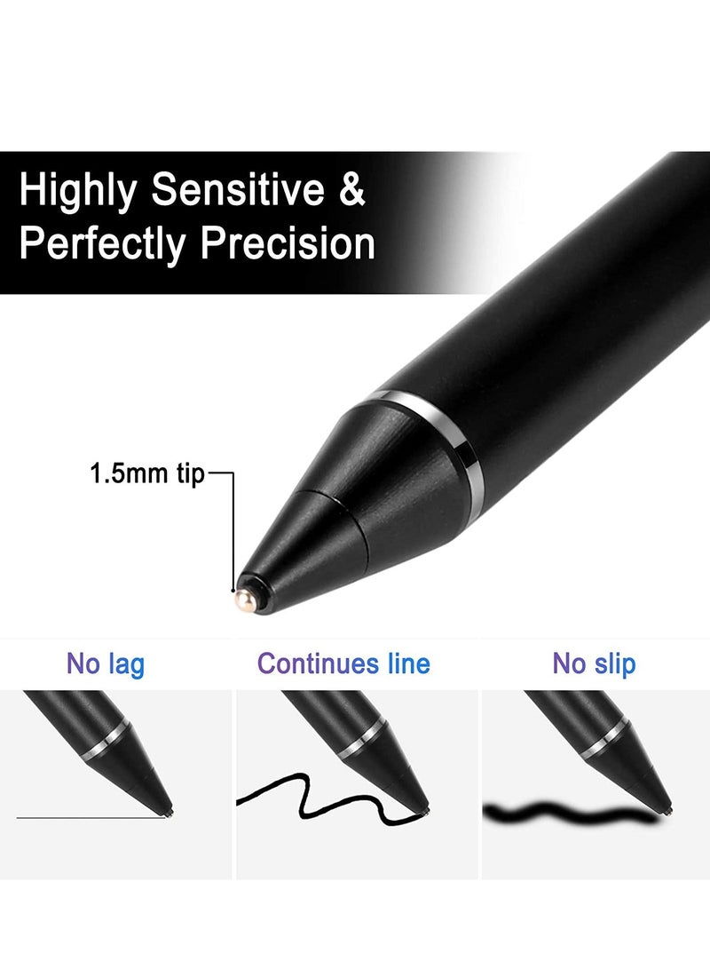 Active Stylus Pens for Touch Screens, Digital Stylish Pen Pencil Rechargeable Compatible with Most Capacitive Touch Screens - Image 2