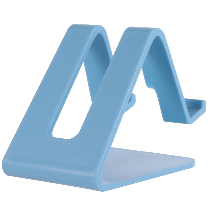 Blue Plastic Desktop Phone Stand Holder for Office Travel and Desk Tablet Bracket - Image 2