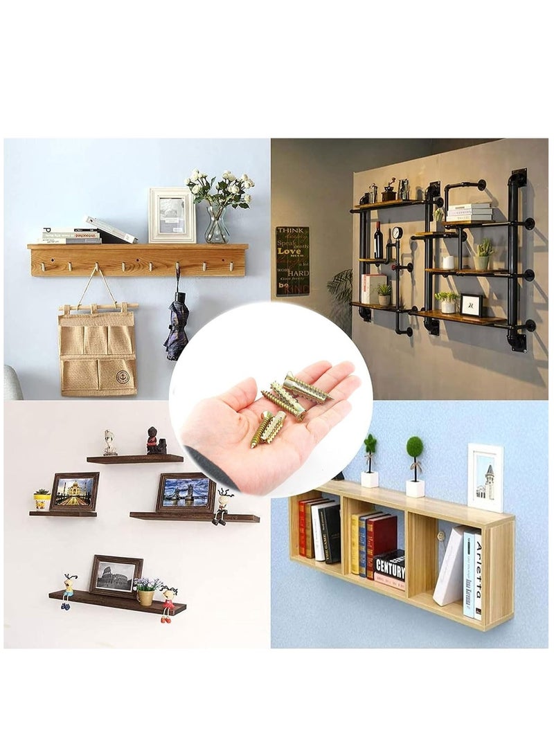 50PC Self Tapping Screws & Ribbed Anchors Set - Steel Drywall Anchors for Hollow Walls, Ideal for Hanging Blinds & More, 6x32mm - Image 5