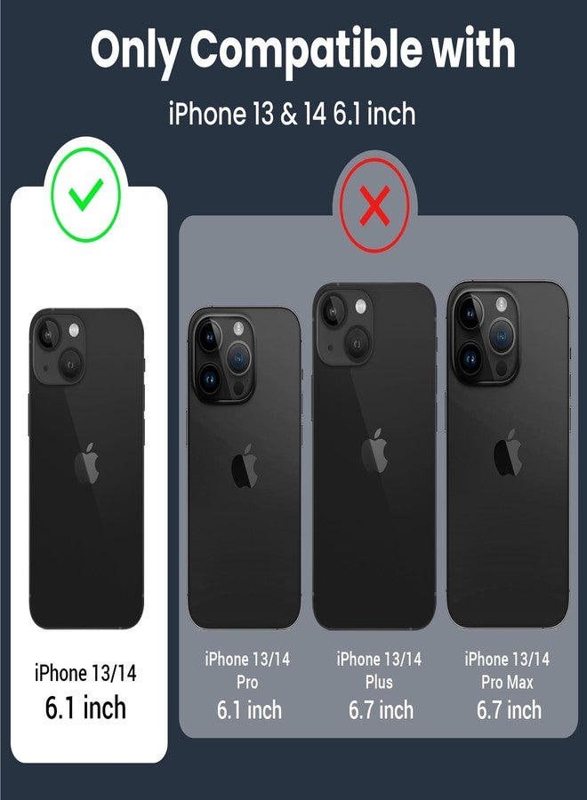VEGO for iPhone 13 Case with Slide Camera Cover, iPhone 14 case [Compatible with MagSafe] Built-in 360° Kickstand, Military Grade Shockproof Protective Magnetic Phone Case for iPhone 13 & 14-Black - Image 2