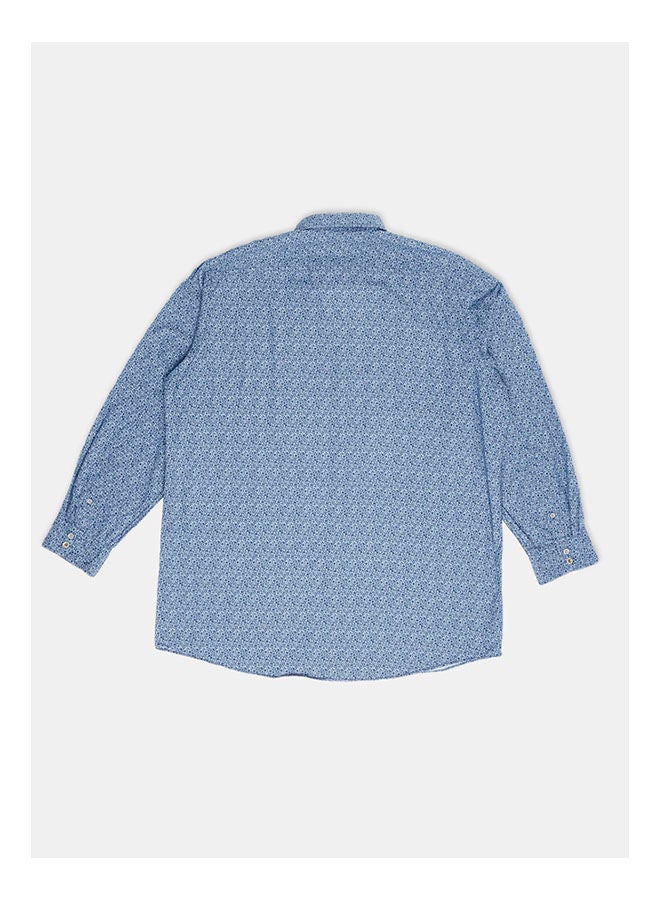 Olymp Collared Neck Long Sleeve Floral Shirt  - Image 2