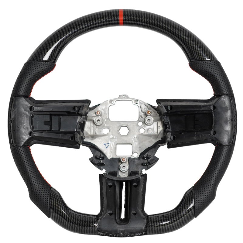 Hydro Dip Carbon Fiber Steering Wheel Fit For Mustang 20122014 GT500 Replacement Car AccessoriesJIANGGAI