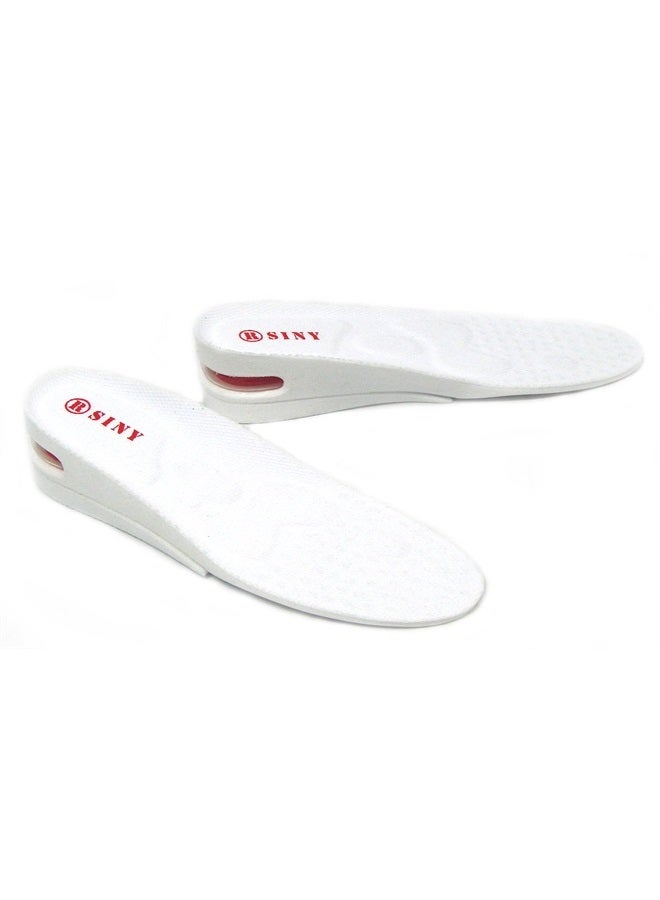 siny SINY® Full Length 2 inches 2-Layer Shoe Insoles for Men Height Increase Pad Air Cushion Lift Kit Foot Skin Care - Image 1