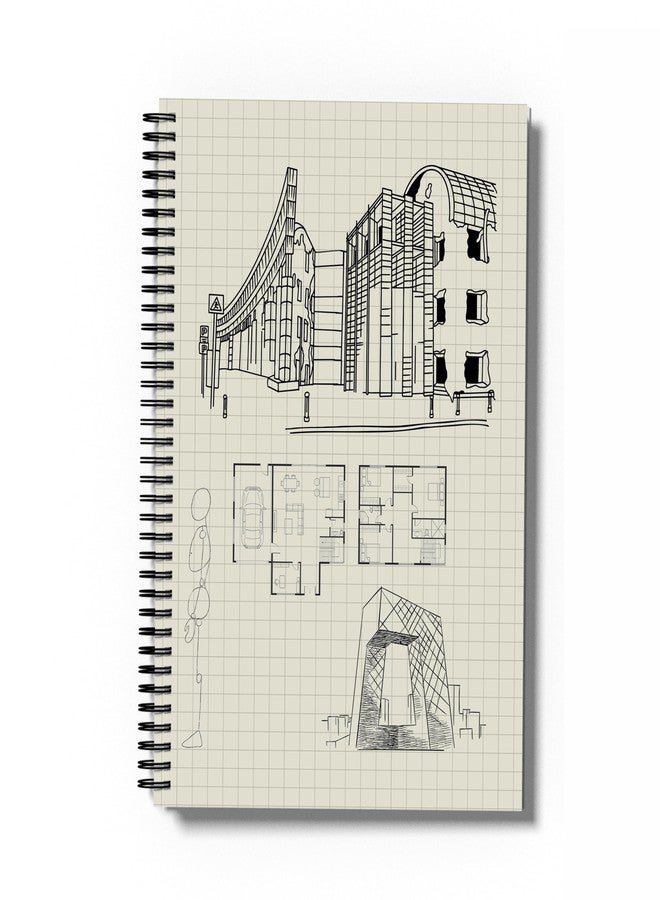 PaperO A4 100 GSM Square Grid Notebook | 5mm Graph Pages | 100 Pages | Kraft Cover | 8.5 x 11 Inches | Ideal for Architects, Designers & Students (Grid book) - Image 5