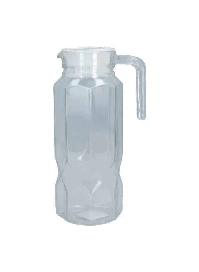 Octime High Quality Glass Pitcher Jug with Lid Clear 1.3 L L7351 - pzsku/Z588A81B30F67E10FC67DZ/45/_/1737046863/34dda436-beab-46d7-879a-3bc886ecb1df