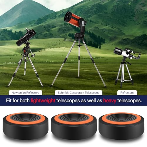 Astromania Anti Vibration Pads for Telescope Mount & Camera Tripod, Vibration Suppression Pads Telescope Accessory for NexStar 8SE, Telescope Stabilizer for Astronomy As Companion for Photo Adapter - Image 5