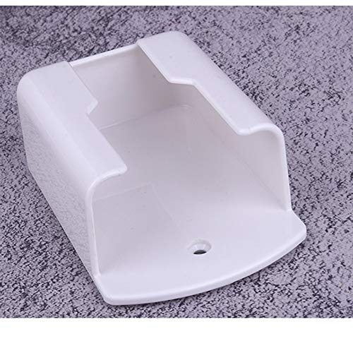 Xinally Pack of 2 Fashion Remote Control Holders Self Adhesive Wall Mount Air Conditioner Media Storage Racks Organizers (White) - Image 5