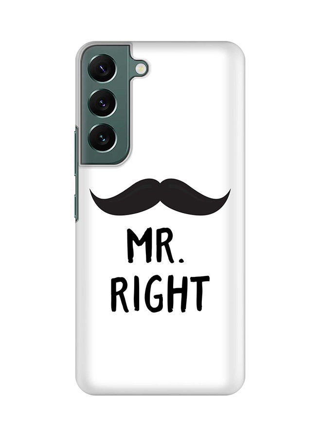 ستايلايزد جراب لهاتف جالاكسي S22 رفيع سناب كلاسيك سيريز شيلد بطباعة نهائية غير لامعة - السيد الحق - Image 1